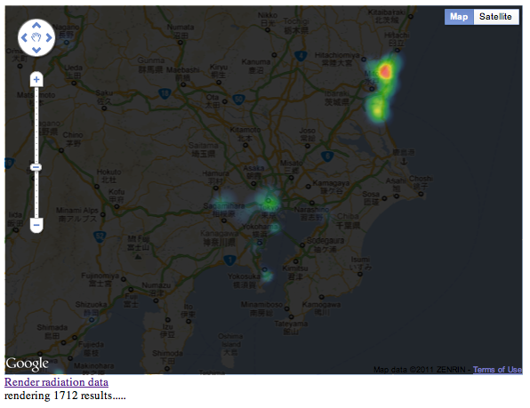 Pachube Heatmap app (2011)